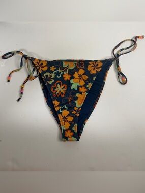 Pacsun Navy Floral Bikini Bottom